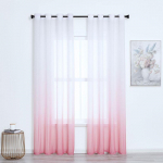 Moodsad &uuml;leminekuga v&auml;rviga t&uuml;llist l&auml;bipaistvad kardinad elutuppa, magamistuppa, rulood, voil-kardin, k&ouml;&ouml;gi marli akna kaunistamiseks W100xL130cm 1pc&4.rod pocket