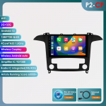 Hizpo 2din Android Auto Raadio Ford S-Max 2007 - 2015 jaoks Auto AC Auto Raadio Multimeedia Video M&auml;ngija GPS Navi Peaseade Carplay 4G BT RDS intelligentne DVR P2CP 4Core 2G 32G AI