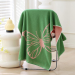 Vannilina puuvillane A-klassi multifilm, žakaarmadrats, suurendatud t&auml;iskasvanutele m&otilde;eldud imav lastele Paksendatud kiiresti kuivav puuvillane vannir&auml;tik A-klassi suur vannir&auml;tik 70*140cm