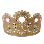 2 couronnes en carton pour galette des rois - Cristal