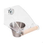 Bird Cage Accessory for Feeding Small to Medium Birds with Food Dispenser S 1 cup