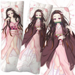 Anime Demon Slayer Kochou Shinobu figuur v&otilde;rdse keha kallistatav kehapadi padjap&uuml;&uuml;r kahepoolne 3D-tr&uuml;kk DIY kahem&otilde;&otilde;tmeline seksikas kingitus 50x150cm pillowcase