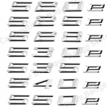 ABS 3D Auto Pagasiruumi T&auml;hed M&auml;rk Embleem Kleebis BMW 5. seeria E39 E60 E61 F10 F11 G30 520e 525e 528e 530e 535e 540e jaoks 520e h&otilde;be