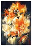 Obraz na pł&oacute;tnie abstrakcja kwiaty 50x70 cm
