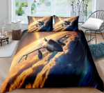 3D lennukimustriga voodipesukomplekt, udusuletekk padjap&uuml;&uuml;riga, &uuml;hekohaline kahekohaline voodi, queen-size, king-size, t&auml;issuuruses kodukaunistus kingitus Baby 100x135cm