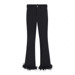 Naiste must k&otilde;rge v&ouml;&ouml;kohaga laienev p&uuml;ksid jaanalinnusulgedega - S&uuml;gis 2023 v&auml;ljaanne Medium must