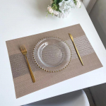 2 tk PVC Lauaalused K&ouml;&ouml;gi S&ouml;&ouml;gilaua Matt Hiina Stiilis Žakaarmustriline Veekindel Kiiresti Kuivav Aluslaud Dekoratsioon Lauatarvikud 30x45cm
