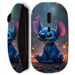 Juhtmevaba hiir - Stitch - Must - Ergonoomiline disain - Armas stiil - Optiline