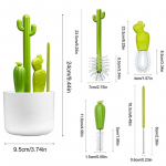 Beebipudeli puhastushari Beebi lutt k&otilde;rrepuhastaja V&auml;ike hari Kaktuse modelleerimisklaasi tassi pesemiseks k&ouml;&ouml;gi puhastusvahendite komplekt 4pcs