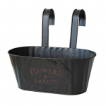 Aia kohale riputatavad istutuskastid, metallist rippuvad lillepotid, piirdeaiaga istutuskastid eemaldatavate konksudega aiapiirde, kodu, r&otilde;du, terrassi jaoks 1pc beež