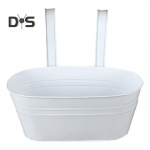 &Uuml;le aia istutuskast Rauast rippuv lillepott R&otilde;dupiirde istutuskast Eemaldatavate konksudega Kodu Aia Aia jaoks Teki piirde Terrassi jaoks valge