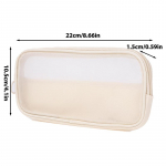 L&auml;bipaistvad v&otilde;rkkangast kosmeetikakotid V&auml;ikesed suured mustad meigikott Kaasaskantav reisi-tualett-tarvete karp huulepulga hoiukotike S