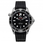 Omega Seamaster Kummirihm Must Tihvtiketas Automaatne Sukeldujakell 210.32.42.20.01.001 300M Meeste Kell must