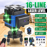 16 rida 4D laseri nivelleerimine roheline joon laseri nivelleerimisseade Roheline laseri nivelleerimine isetasanduv horisontaalne vertikaalne m&otilde;&otilde;tmise t&ouml;&ouml;riist
