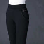 Naiste elastne v&ouml;&ouml;koht vabaaja sirged p&uuml;ksid Naiste p&uuml;ksid Lady Stripe Pencil P&uuml;ksid M