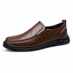 Meeste naturaalsest nahast vabaajajalatsid Klassikalised lihtsad mugavad meeste mokassiinid Slip-on &auml;rijalatsid Pehmed mokassiinid Hingavad s&otilde;idujalatsid 38 pruun