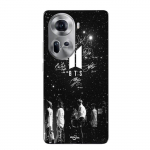 Coque de t&eacute;l&eacute;phone - Maniacase - Oppo Reno 11 5G - Silicone - Souple - Bts signature nuit &eacute;toil&eacute;