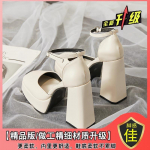 &Uuml;lik&otilde;rge kontsaga Barbie kingad muffinitald paks konts haldjasvalged Mary Jane kingad v&auml;ikesed 12cm pulmakleidi artefakt pulmakingad 40