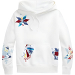 Polo Ralph Lauren SS22 L&otilde;tv logoga kapuutsiga puseroog Naiste kapuutsiga puseroog Valge WMPOKNINFB20277-100 XXS
