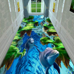 3D trepivaip elutuba kodu dekoratiivne koridor vaip hotelli vahek&auml;ik pikk vaip sissep&auml;&auml;s magamistoa vaip 120cm*100cm