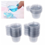 100 tk 40 ml plastikust &uuml;hekordselt kasutatavate tasside jaotur isetehtud epoks&uuml;vaigust ehete valmistamiseks 100 Pcs