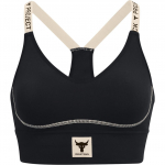 Under Armour Logo Prindiga Spordirinnahoidja Naistele Aluspesu Must 1373590-001 XS