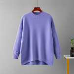 S&uuml;gistalvine vintage avara suurte varrukatega &uuml;laosa &uuml;hev&auml;rviline pullover, poolk&otilde;rge kraega kampsun OneSize