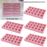 Mitme sektsiooniga ehtekarp k&otilde;rvar&otilde;ngaste ja v&auml;ikeste esemete jaoks - Kodu hoiustamine ja organiseerimine