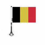 Drapeau - Belgique - 10 t&uuml;kki - 14 x 21 cm - pol&uuml;ester - J&auml;lje rekto/verso