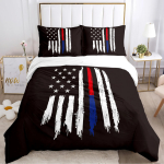 USA UK Riigilipu Digitaalne Pol&uuml;ester Tekikott Voodipesukomplektid Pehme Tekikott ja Padjap&uuml;&uuml;rid Teismelistele &Uuml;hekohaline/Kahekohaline/Queen/King AU Double(180x210cm)