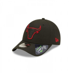9forty nokats - Chicago Bulls - Neon Pack 2 - &Uuml;ks suurus - Must - Linna stiil must
