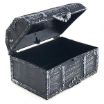 Retro plastikust piraadi aardekasti kalliskivi ehtekarbi hoiukorraldaja