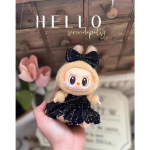 Labubu nuku riiete komplekt Mini Armas T&auml;iustatud luksusdisain Macaron 15/17cm labubu V1 V2 V3 Nukuriietus moedisaineri br&auml;nd Not including dolls.