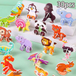 30 tk Mini Joonisfilm Loom DIY Paberm&otilde;istatus M&auml;nguasjad Lastele S&uuml;nnip&auml;evapeo Kingitused Lasteaia Auhinnad Pinata T&auml;ide