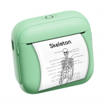 Mini termoprinter Kaasaskantav tindivaba kleebisetootja Kompaktne taskuprinter m&auml;rkmete, siltide, ajakirjade jaoks DIY beež