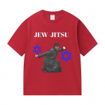 Jew-Jitsu Juudi Judo Karate Naljakas Meem Prindiga T-s&auml;rk Meeste R&otilde;ivad Vintage &Uuml;lem&otilde;&otilde;dulised T-s&auml;rgid Mood Kvaliteetsest Puuvillast T-s&auml;rgid 3XL