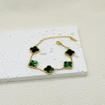 15mm K&otilde;rge Versioon Viie &Otilde;iega &Otilde;nnelik Nelileheline Ristik 18k V&auml;rvimuutuseta Kahepoolne Kestast K&auml;ev&otilde;ru 18K