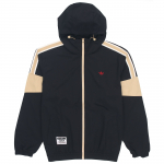 Adidas Originaalid V&auml;rviplokk Logoga Vabaaja Kapuutsiga Jakk Meeste Pealisr&otilde;ivad Must HS1991 XS
