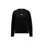 Adidas Veluurne &Uuml;mmarguse Kaelusega Dressipluus V&auml;ikese Logoga Naiste Topid Must HG1843 S