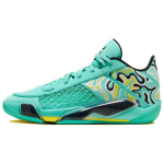 Guo Ailun x Air Jordan 38 Low PF H&uuml;pert&uuml;rkiissinine Meeste Tossud Teal Must Kanaarilinnukollane FZ3223-300 45.5