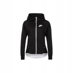 Nike Logoprindi Kapuutsiga T&otilde;mblukuga Pikkade Varrukatega Jakk Naiste jakid Must 930759-011 M