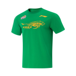 Li Ning CBA Series Liaoningi meeskonna spordimood vabaaja veniv tr&uuml;kiga &uuml;mara kaelusega mugav suvine korvpalli l&uuml;hikeste varrukatega T-s&auml;rk AHSVC33-1 S