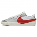 Nike Blazer Low 77 Jumbo Valge Fotonitol Helehall Suitsuhall &Uuml;likoolipunane Tennised Rula Kingad DQ8769-100 44.5