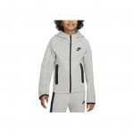 Nike Sportswear Tech Fleece Logo Prindiga Lukuga Kapuutsiga Jakk Laste Kapuutsid Helehall FD3285063 M