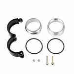 Hypertune - Exhaust V-band Clamp w Flange System Assenbly Anized Clamp For 2 2.5 3  Dump Pipe HT-VCE01/02/03 One Size must