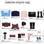 Linke Cosplay Kost&uuml;&uuml;m Parukas Linke Sinine Tuunika T&auml;iskomplekt Comic Con Rollim&auml;nguks Linke R&otilde;ivad Parukas Linke T&auml;iskomplekt XXXL