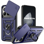 Coque Rigide - E.F.CONNECTION - pour Xiaomi 15T Pro - Protection Antichoc avec Anneau - Bleu Marine