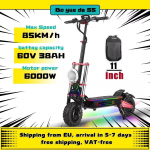 BOYUEDA S5 Electric Scooter 6000W Motor 60V38AH Battery 120KM Range 85KM/H Speed NFC Smart App RGB lights Off-road E Scooters must