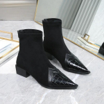 2024. aasta kevad-s&uuml;gis naiste poolsaapad Moodsad terava varbaga, l&uuml;hikesed Botas Naiste elegantsed madala kontsaga kingad, talvised naiste pumbad 43 must