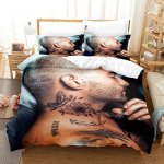 Uus Maluma Voodipesukomplekt &Uuml;he-, Kahe-, T&auml;is-, Kuninganna-, Kuninga Suuruses Voodikomplekt T&auml;iskasvanute Magamistuba Tekikoti Komplektid 3D Prindiga Hip Hop EU single(135x200cm)